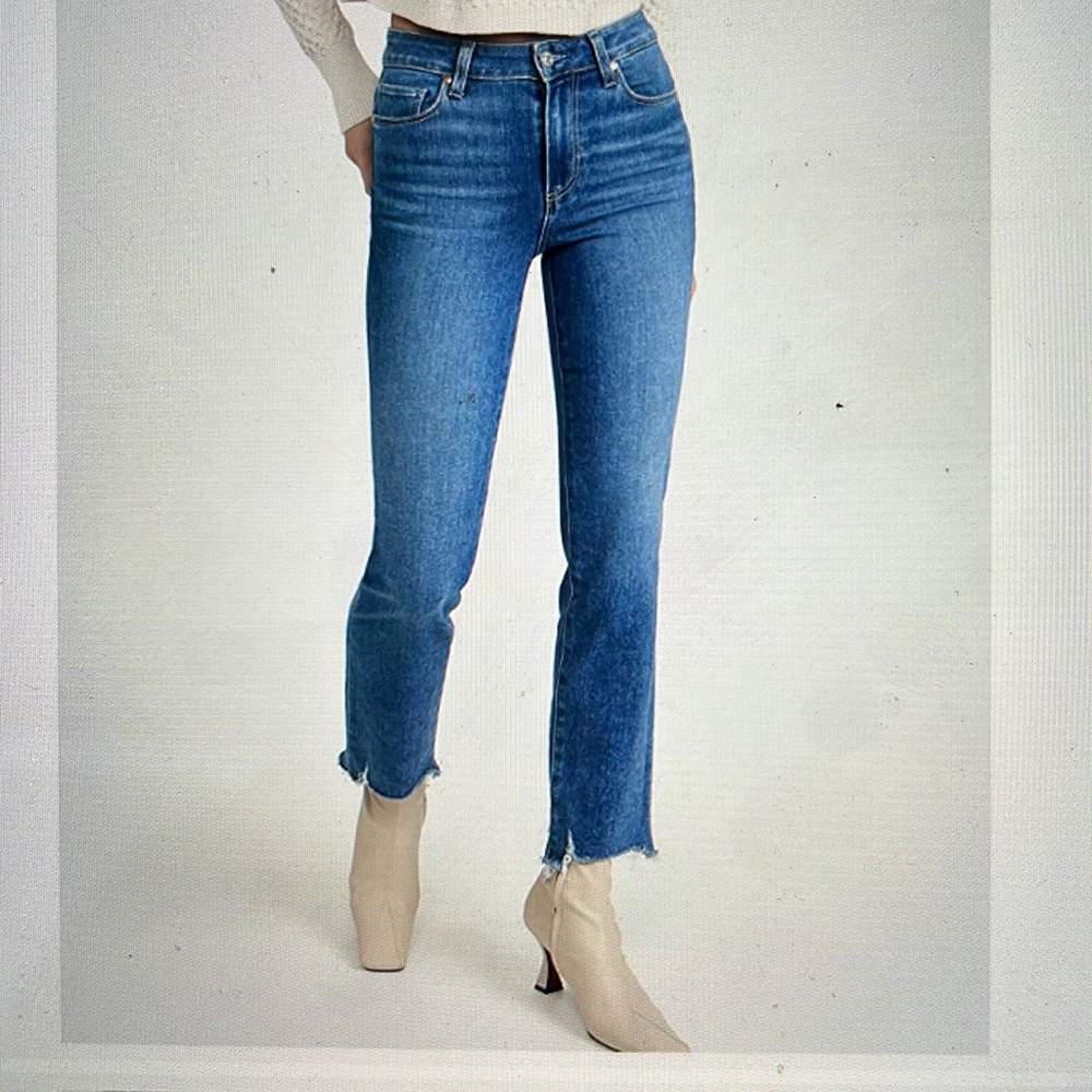 Paige Size 25 NWT Cindy Bay Jeans with Destroyed Hem